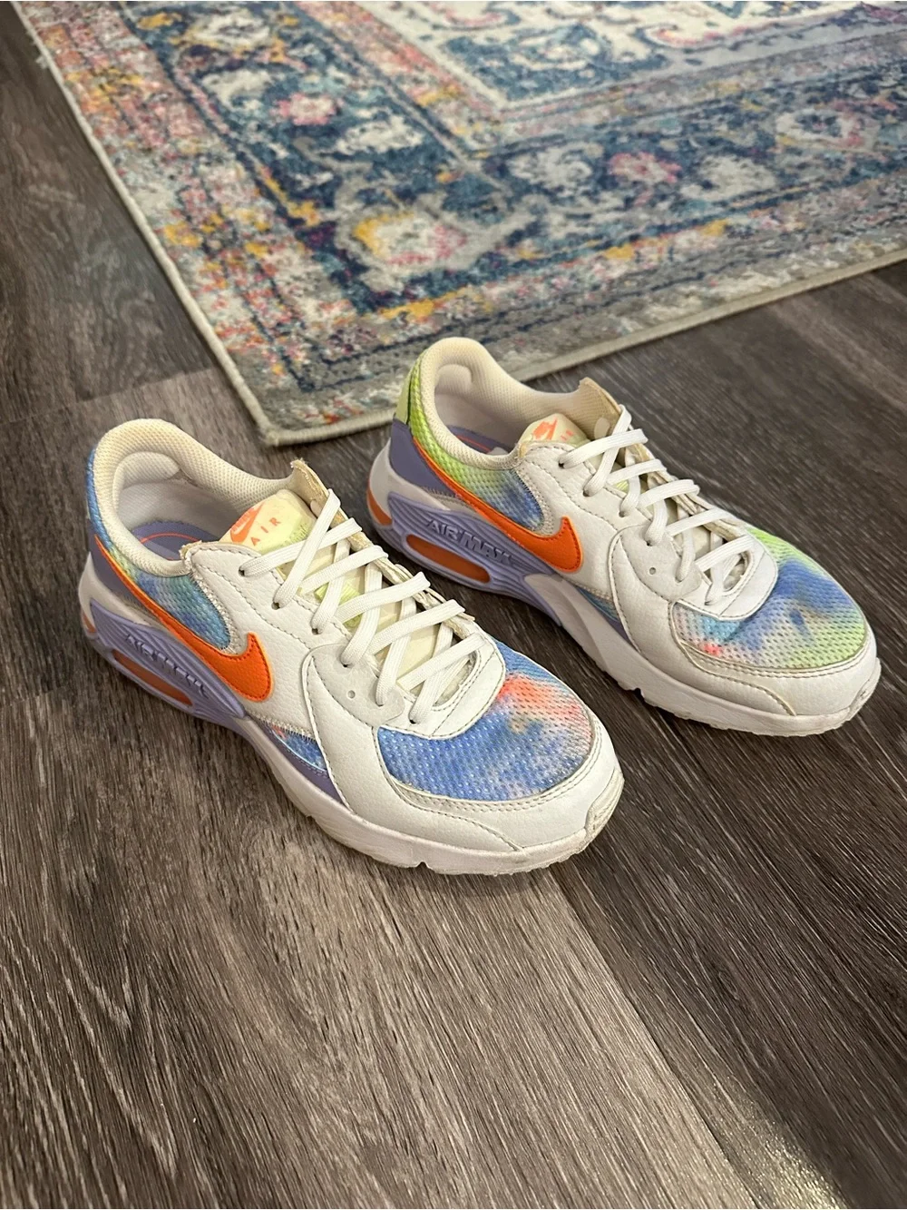 Nike Air Max Excee Purple Pulse Tie Dye Multicolor Sneakers Size 6.5